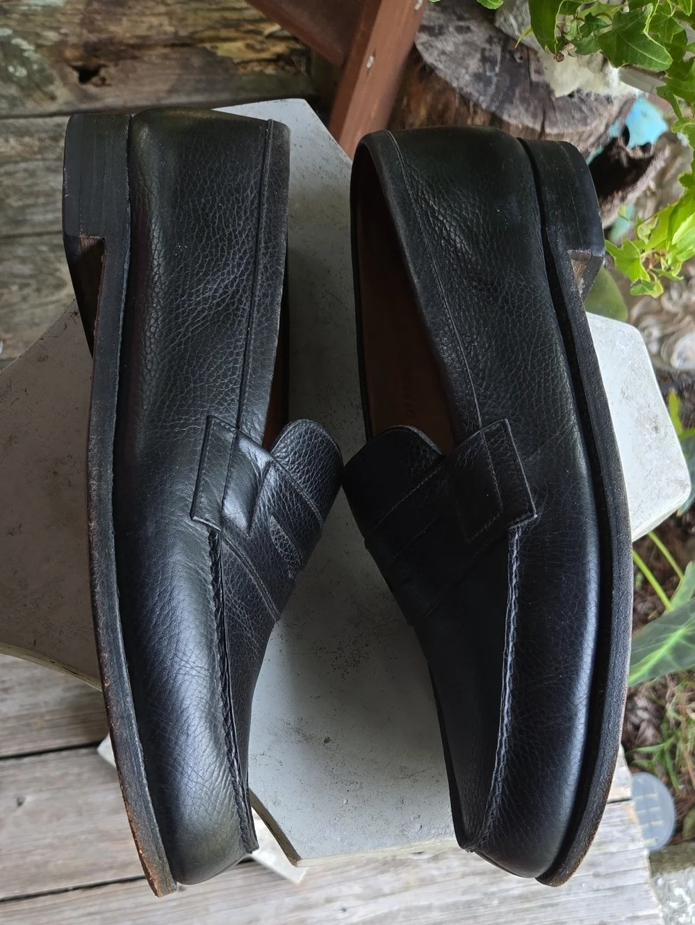 J. M. Weston Black French Luxury Style 180 Pebblegrain Leather Loafer